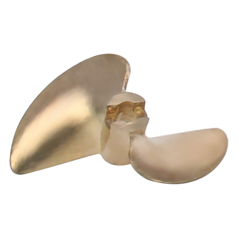 Fielect 2 Blades CCW Propeller for Ship Model Rc Boat Propeller Model Golden Brass Paddle 32mm Diameter 1.4 Pitch 3.18mm Hole Dia - Image 4